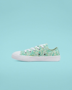 Converse Ditsy Floral Chuck Taylor All Star Lány Rövidszárú Menta/Fehér/Arany | NEHTJLX-HU